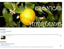 Tablet Screenshot of cronicashuertanas.blogspot.com