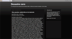 Desktop Screenshot of desastrecero.blogspot.com