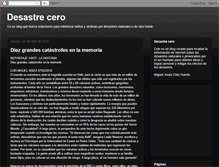 Tablet Screenshot of desastrecero.blogspot.com