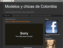 Tablet Screenshot of modelosychicasdecolombia.blogspot.com