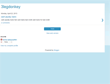 Tablet Screenshot of 3legdonkey.blogspot.com