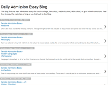 Tablet Screenshot of freeadmissionessays.blogspot.com