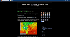 Desktop Screenshot of daveandjustinweather.blogspot.com