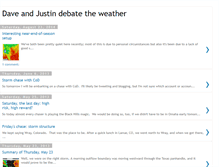 Tablet Screenshot of daveandjustinweather.blogspot.com