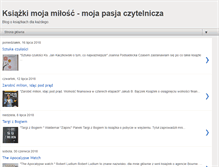 Tablet Screenshot of ksiazki-moja-milosc.blogspot.com