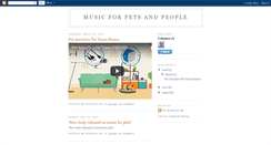 Desktop Screenshot of musicforpetsandpeople.blogspot.com