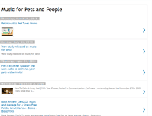 Tablet Screenshot of musicforpetsandpeople.blogspot.com