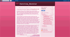Desktop Screenshot of carolinabacelar.blogspot.com