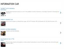 Tablet Screenshot of informationcars.blogspot.com