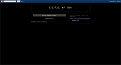 Desktop Screenshot of isfdn104quilmes.blogspot.com