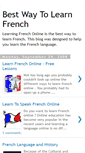 Mobile Screenshot of best-way-to-learn-french-now.blogspot.com