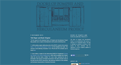 Desktop Screenshot of doorsofpompeiiandherculaneum.blogspot.com