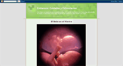 Desktop Screenshot of embarazocuidadoyestimulacion.blogspot.com