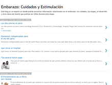 Tablet Screenshot of embarazocuidadoyestimulacion.blogspot.com