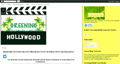 Desktop Screenshot of greeninghollywood.blogspot.com