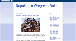 Desktop Screenshot of napoleonicwargamerules.blogspot.com