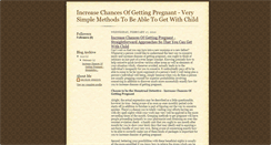 Desktop Screenshot of increasechances-of-gettingpregnant.blogspot.com