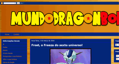 Desktop Screenshot of mundodragonbol.blogspot.com