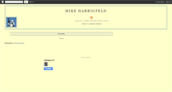 Desktop Screenshot of mikeharrigfeld.blogspot.com