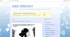 Desktop Screenshot of airehispano.blogspot.com