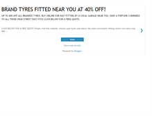 Tablet Screenshot of discount-tyres.blogspot.com