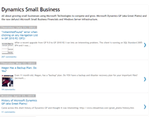 Tablet Screenshot of dynamicssmallbusiness.blogspot.com