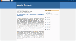 Desktop Screenshot of parshathoughts.blogspot.com