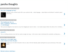 Tablet Screenshot of parshathoughts.blogspot.com