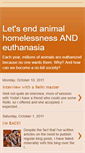 Mobile Screenshot of endanimalhomelessness.blogspot.com