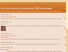 Tablet Screenshot of endanimalhomelessness.blogspot.com