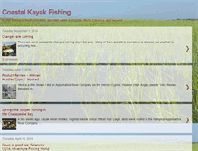 Tablet Screenshot of coastalkayakfishing.blogspot.com