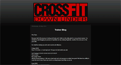 Desktop Screenshot of crossfitdownunder.blogspot.com