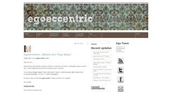 Desktop Screenshot of egoeccentric.blogspot.com