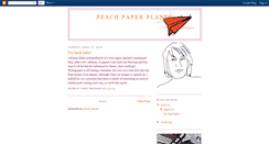 Desktop Screenshot of peachpaperplanes.blogspot.com