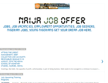 Tablet Screenshot of naijajoboffers.blogspot.com