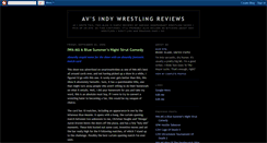 Desktop Screenshot of indywrestlereviews.blogspot.com