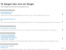 Tablet Screenshot of bargainsalejennairranges.blogspot.com