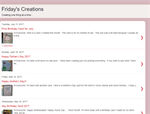 Tablet Screenshot of fridayscreations.blogspot.com