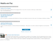 Tablet Screenshot of hoteisemfoz.blogspot.com