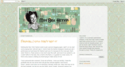 Desktop Screenshot of missbeaheyvin.blogspot.com