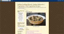 Desktop Screenshot of indiancookinghawaii.blogspot.com