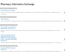 Tablet Screenshot of pharmacyinformatics.blogspot.com