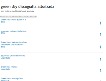 Tablet Screenshot of greendaydiscograpi.blogspot.com