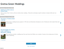 Tablet Screenshot of gretnagreenweddings.blogspot.com