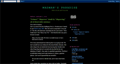 Desktop Screenshot of madmansparadise.blogspot.com