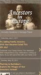 Mobile Screenshot of ancestorsineurope.blogspot.com