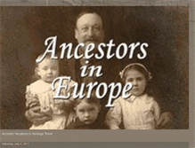 Tablet Screenshot of ancestorsineurope.blogspot.com