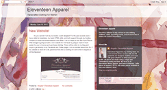 Desktop Screenshot of eleventeenapparel.blogspot.com