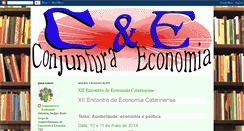 Desktop Screenshot of conjunturaeeconomia.blogspot.com