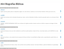 Tablet Screenshot of biografiasbiblicas.blogspot.com